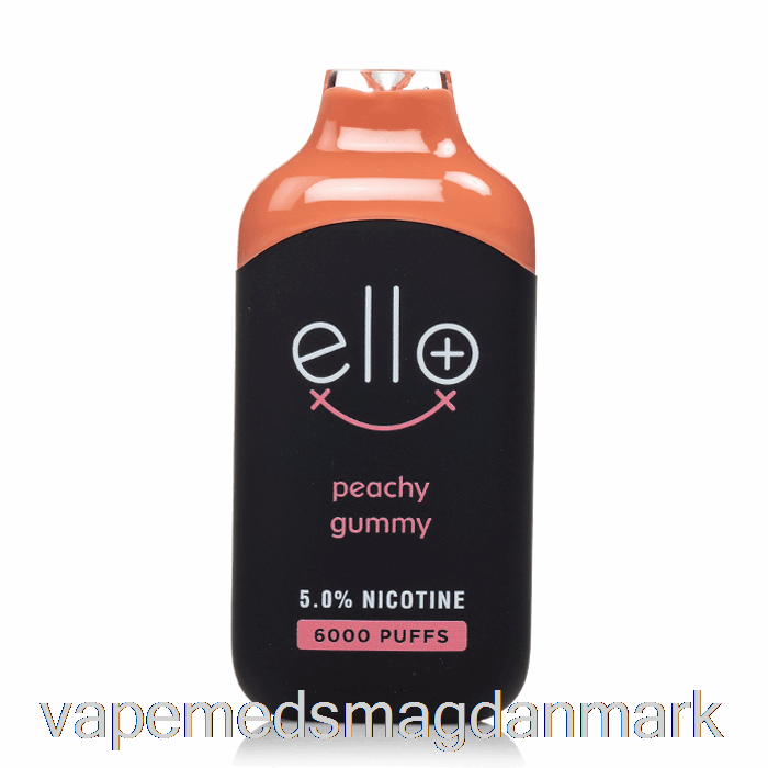 Vape Med Smag Blvk Ello Plus 6000 Engangs Peachy Gummy Ice